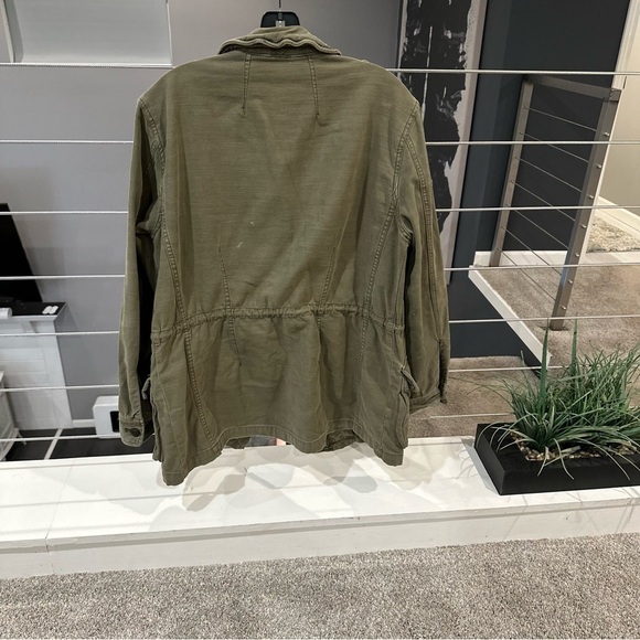 Free People | Women's Olive Military Style Jacket S Oversized fit - Picture 3 of 6